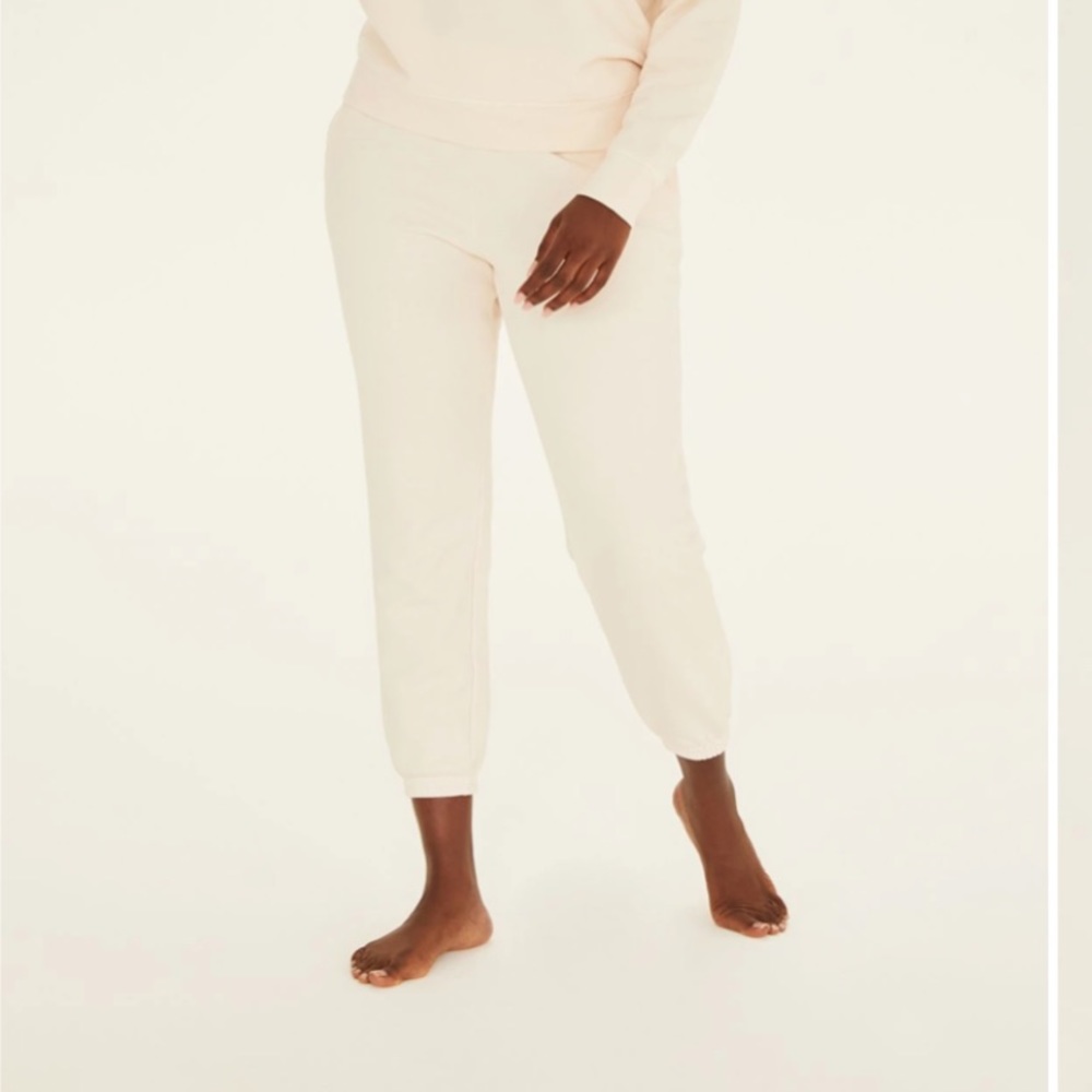 Girlfriend Collective Ecru Sweatpants/Joggers
